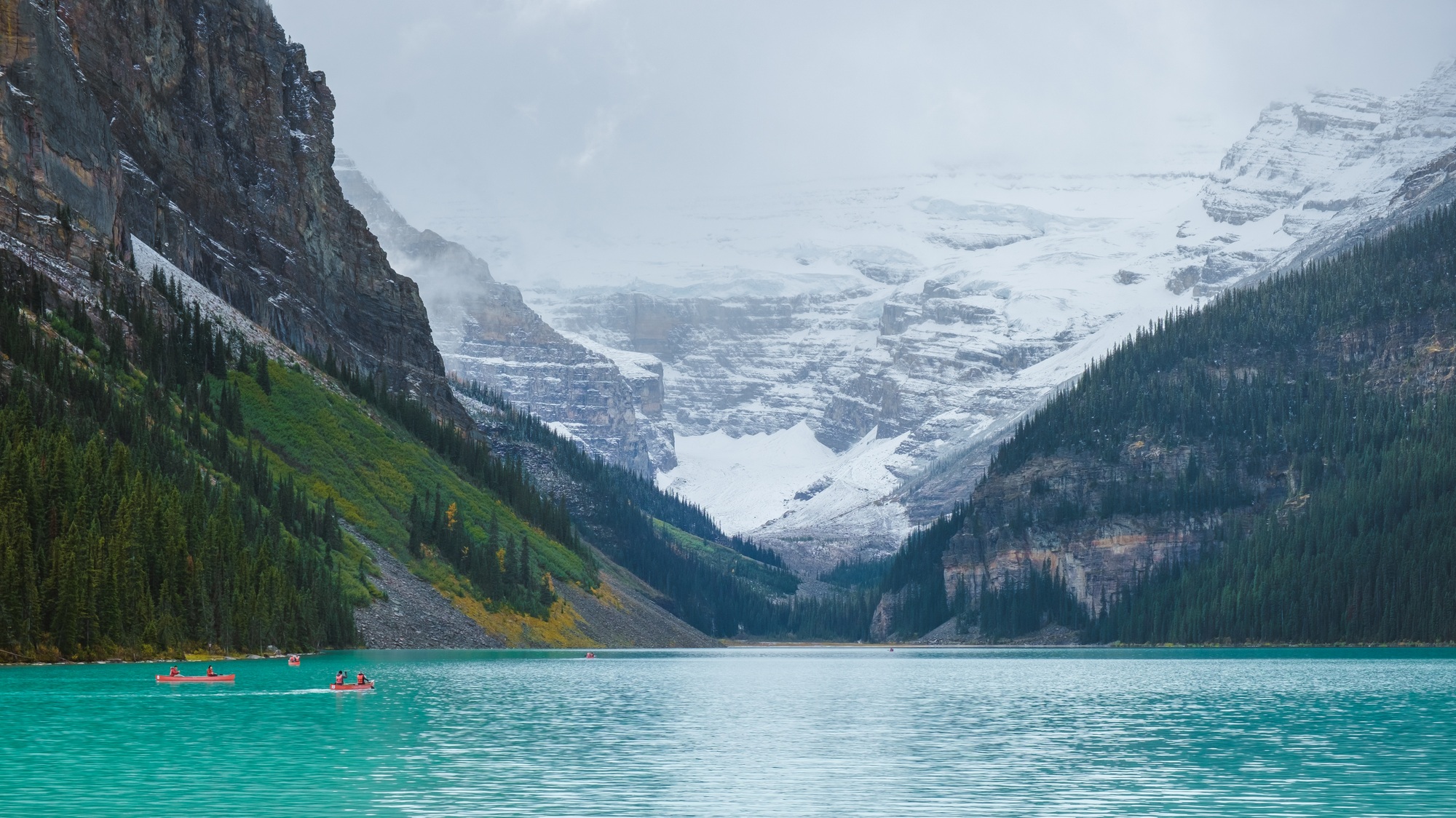 Lake Louise Banff national park, lake in the Canadian Rocky Mountains