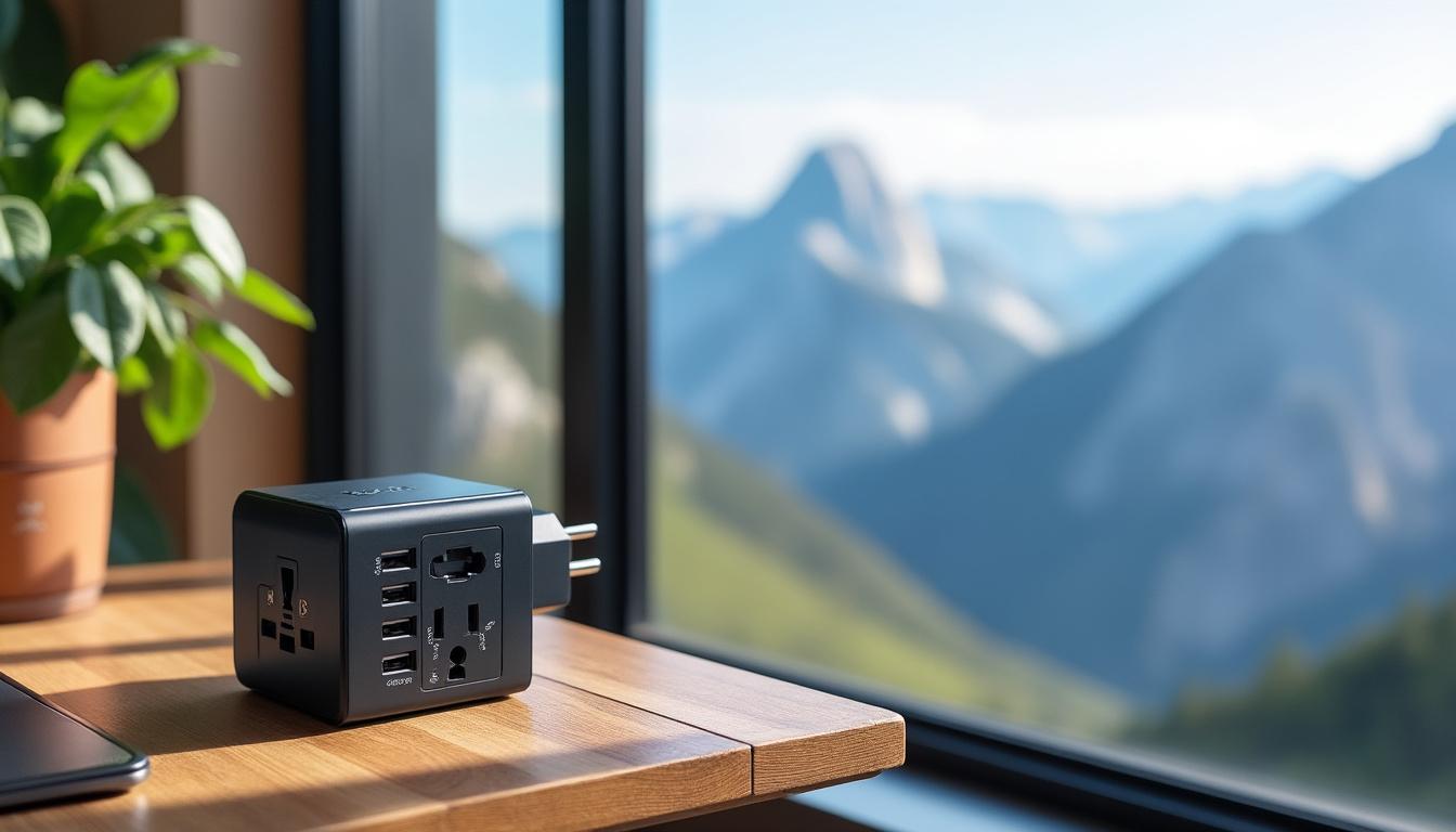 découvrez notre adaptateur universel de voyage, l'accessoire indispensable pour brancher vos appareils partout dans le monde. compact et pratique, il vous permet de rester connecté, quel que soit votre destination. ne laissez pas les prises différentes entraver vos aventures !
