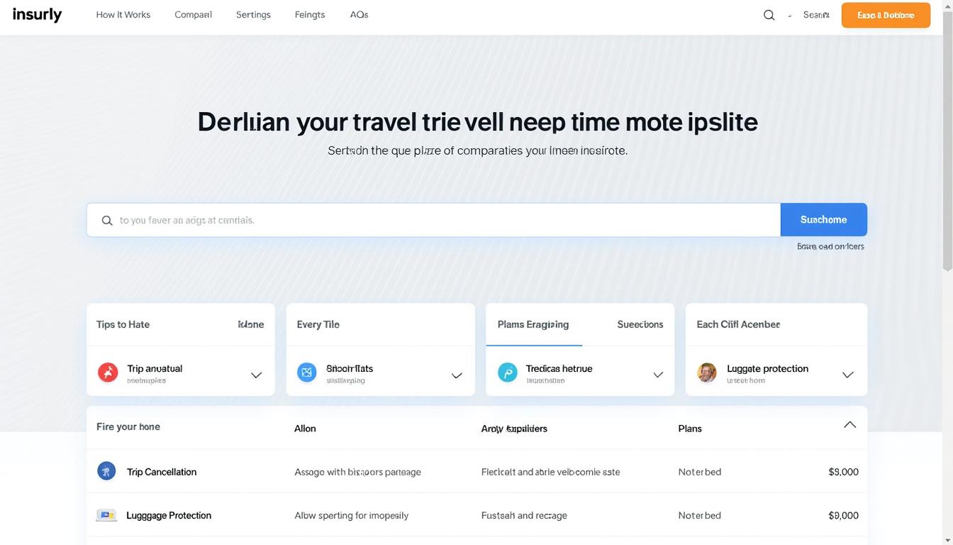 découvrez insurly, le comparateur d’assurances voyage idéal pour trouver la meilleure couverture avant de partir. comparez facilement offres et prix pour voyager en toute sérénité.