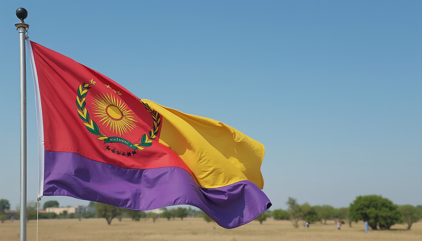 découvrez la signification et les origines du drapeau rouge, jaune et violet : analyse de sa conception, de sa symbolique et de son importance historique et culturelle.