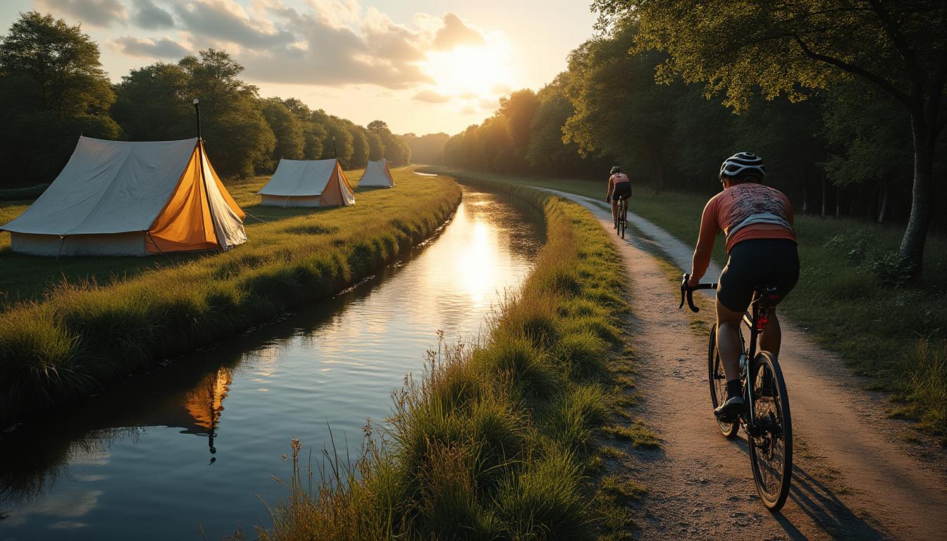 découvrez les plus beaux spots de camping le long du canal de nantes à brest à vélo, pour une escapade nature alliant aventure et détente au cœur de paysages magnifiques.