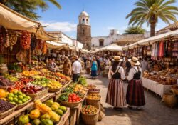 découvrez le marché de teguise, une plongée authentique dans la tradition canarienne avec ses produits locaux, son artisanat unique et son ambiance chaleureuse.