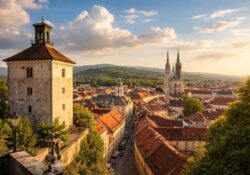 découvrez le lotrščak et profitez d'un panorama époustouflant sur la ville de zagreb, un site incontournable pour les amoureux de vues imprenables et d'histoire locale.