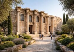 découvrez la réplique moderne de la bibliothèque d'hadrien, un lieu fascinant alliant histoire ancienne et architecture contemporaine. plongez dans un voyage culturel unique.