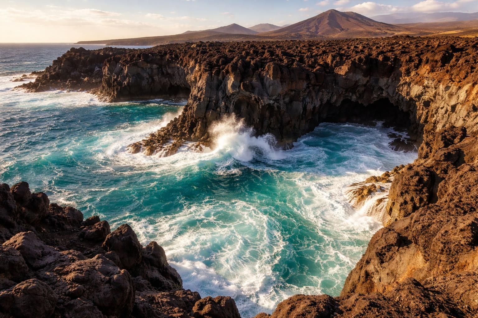 découvrez les paysages à couper le souffle de los hervideros à lanzarote, où la nature spectaculaire et les formations volcaniques uniques vous attendent pour une expérience inoubliable.